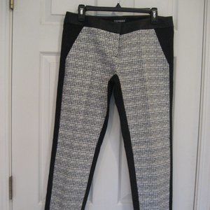 Express Dress Pants Black White Sz 6R